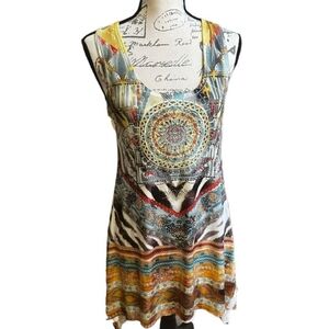Bohemian beade spsrkling lace top. L